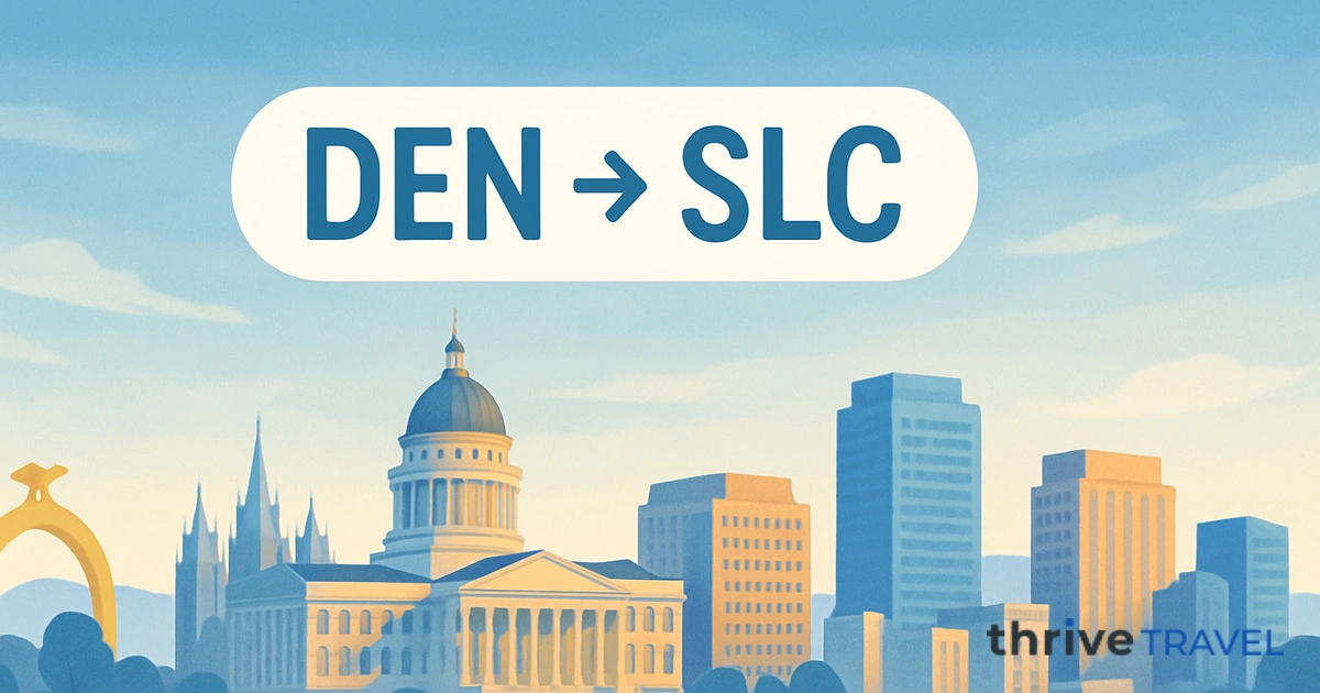 Denver to Salt Lake City