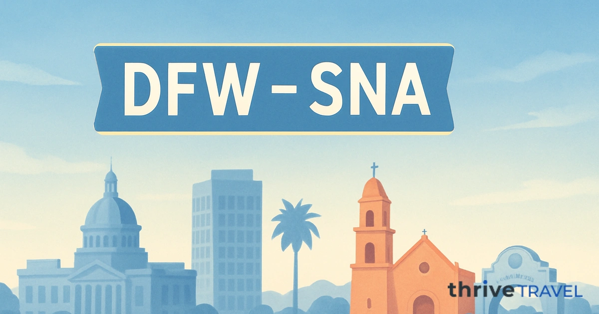 Dallas to Santa Ana