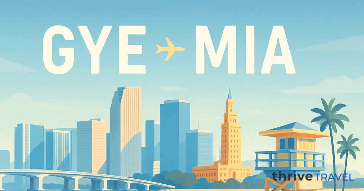 Guayaquil to Miami