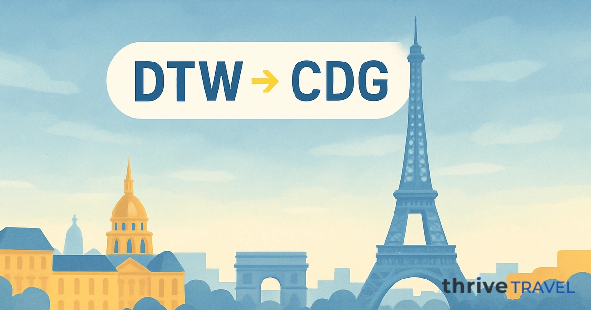 Detroit to Paris