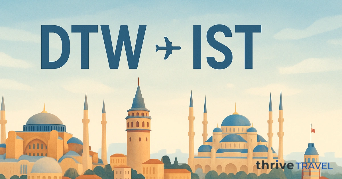 Detroit to Istanbul