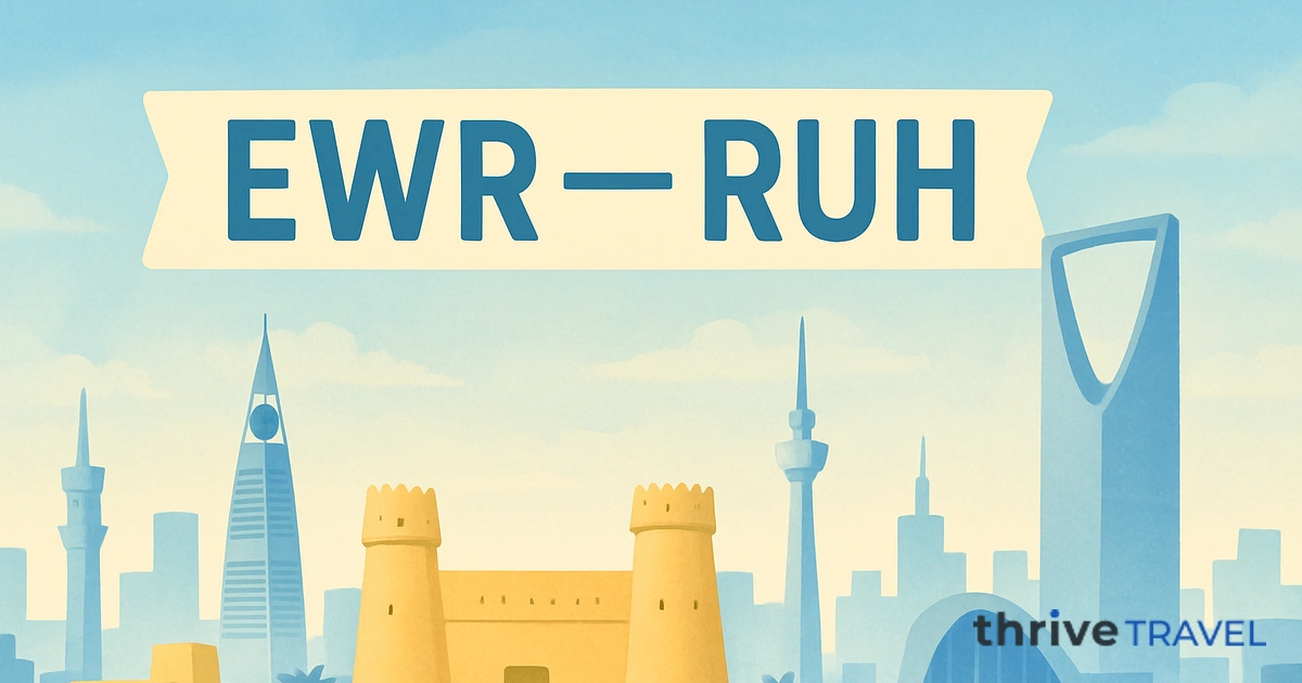 Newark to Riyadh