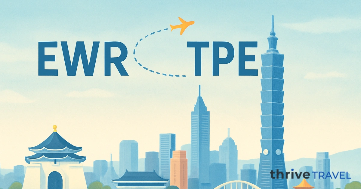 Newark to Taipei