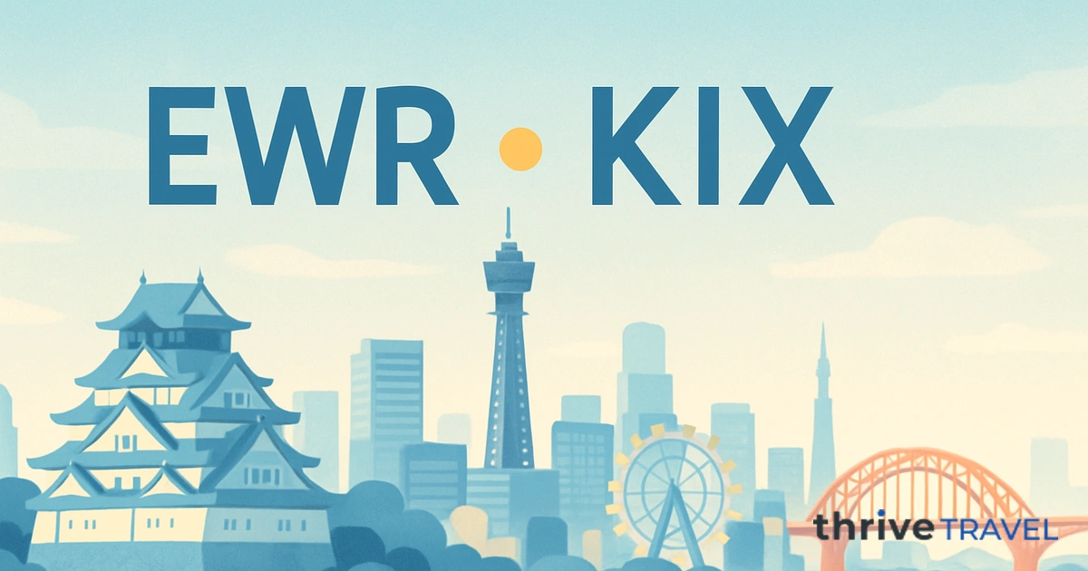 Newark to Osaka
