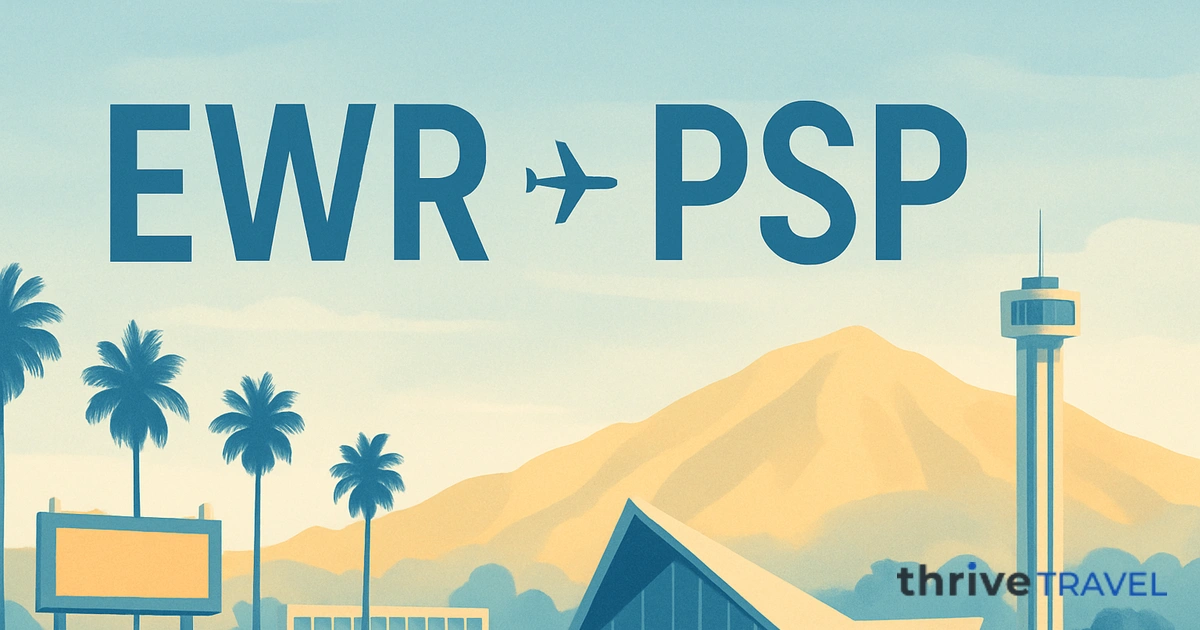 Newark to Palm Springs
