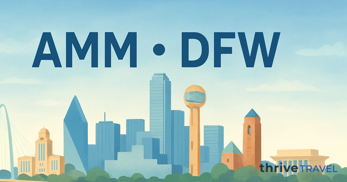Amman to Dallas