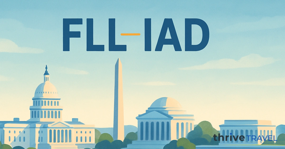 Fort Lauderdale to Washington
