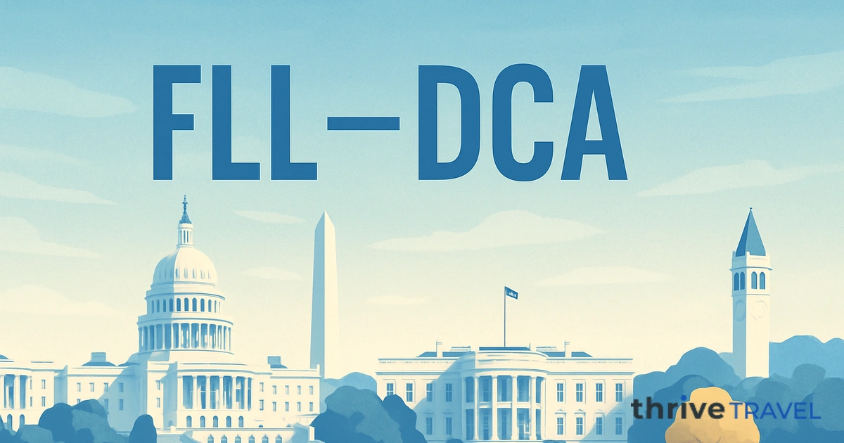 Fort Lauderdale to Washington