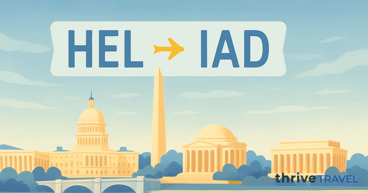 Helsinki to Washington D.C.