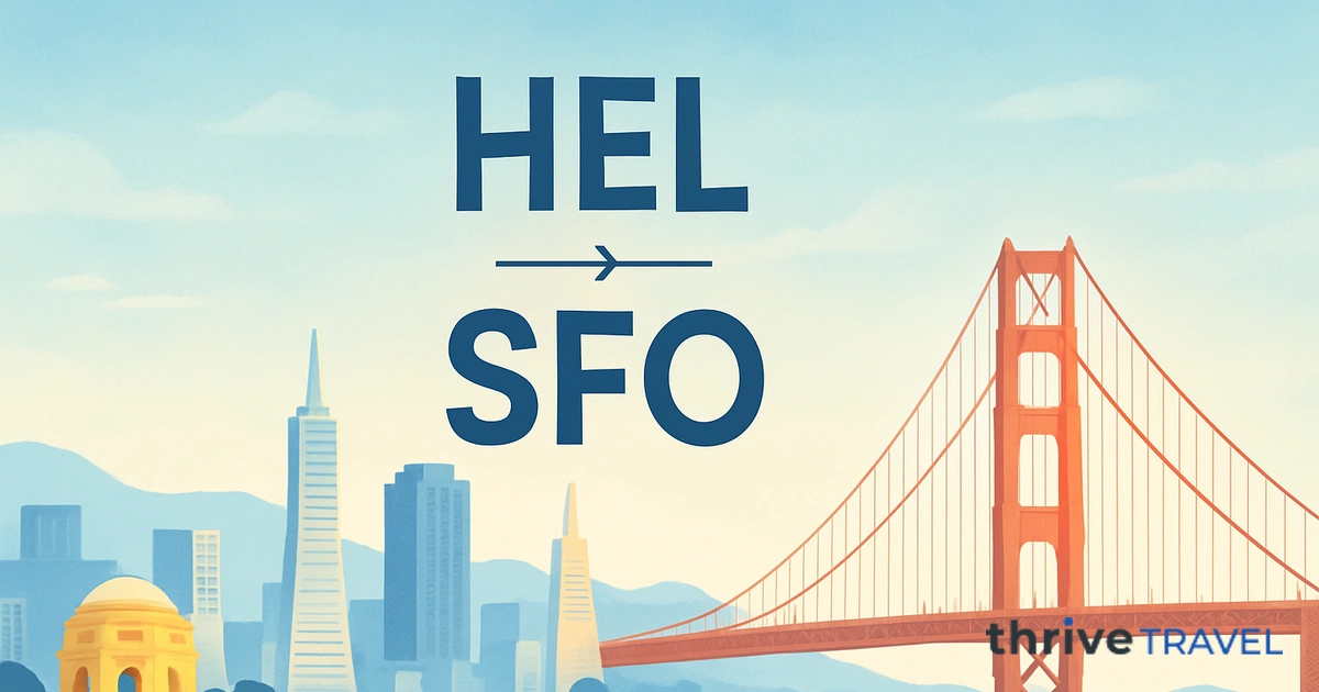 Helsinki to San Francisco
