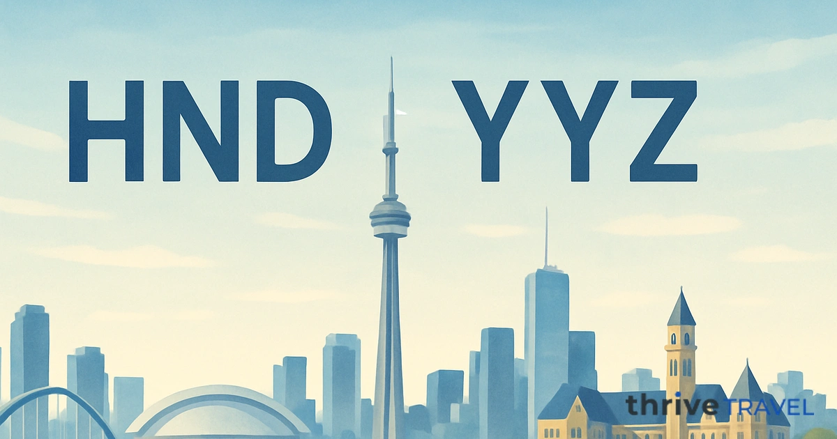 Tokyo to Toronto