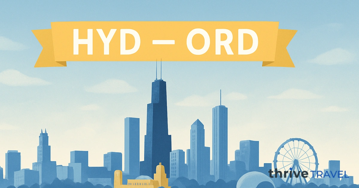 Hyderabad to Chicago
