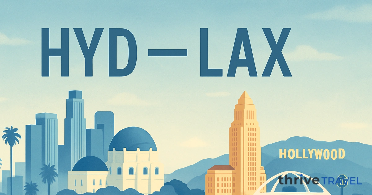 Hyderabad to Los Angeles