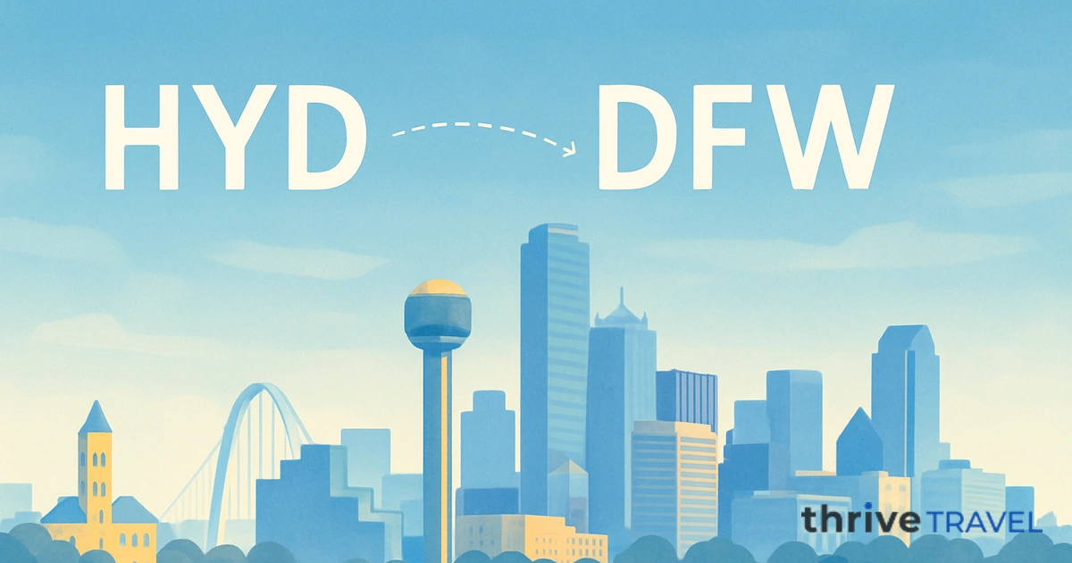 Hyderabad to Dallas