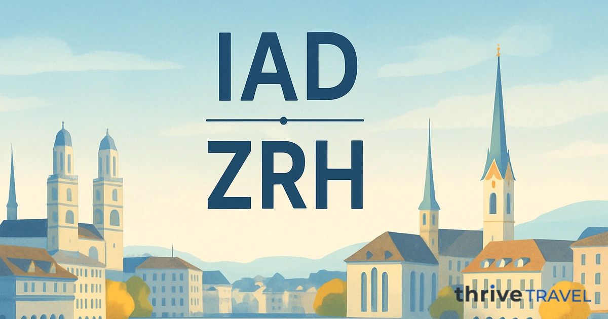 Washington to Zurich