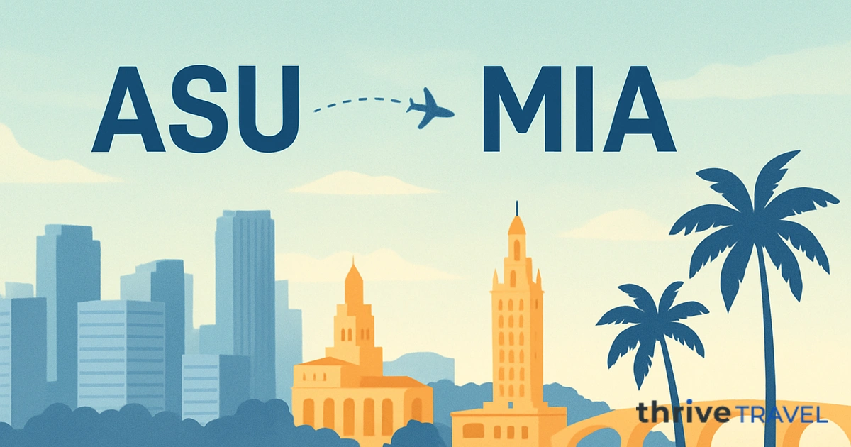 Asuncion to Miami