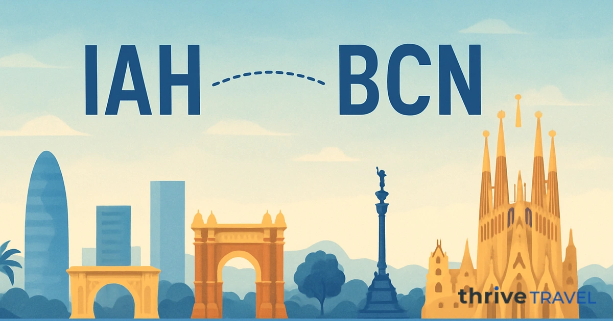Houston to Barcelona