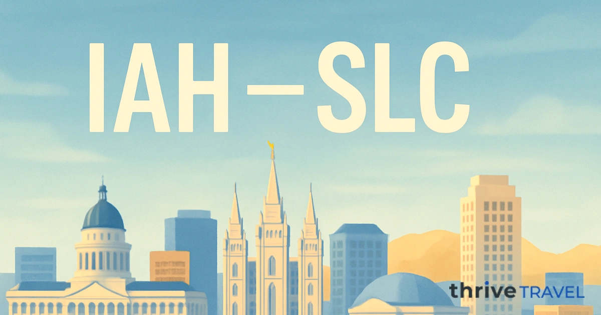 Houston to Salt Lake City