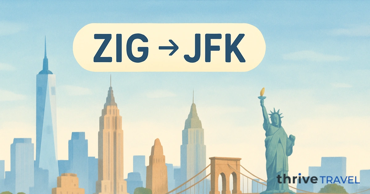 Ziguinchor to New York