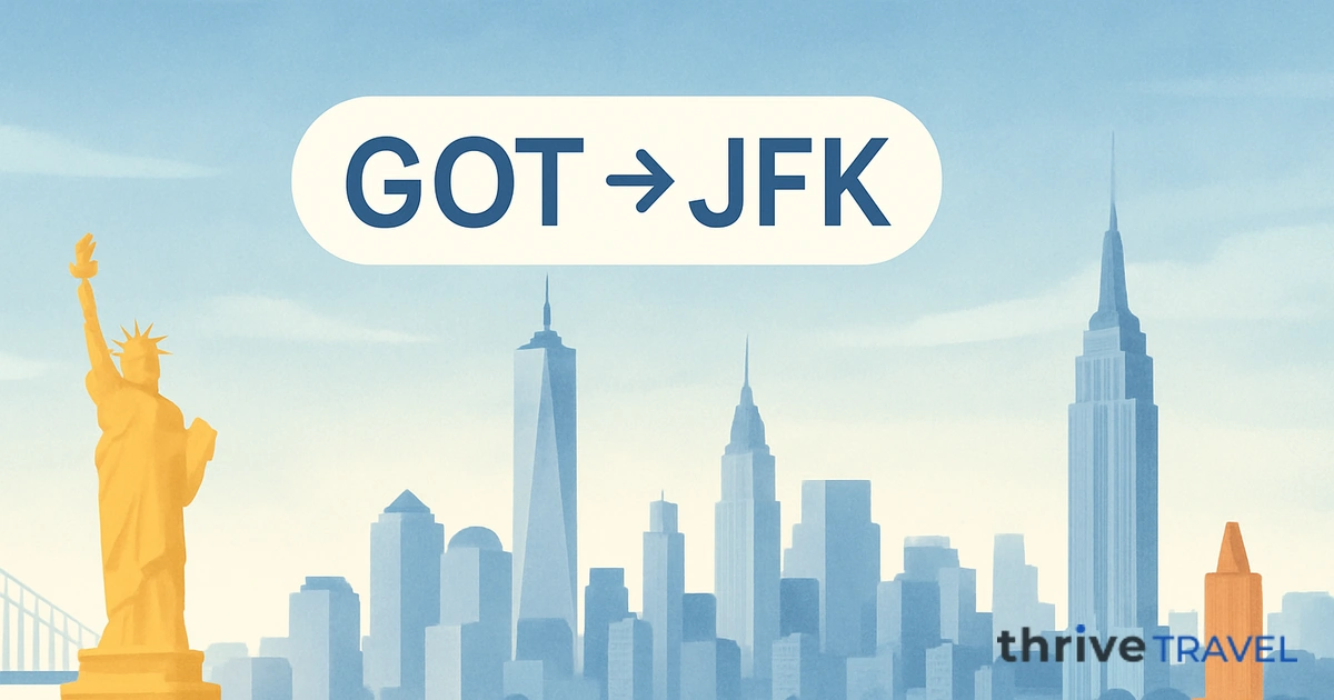 Gothenburg to New York