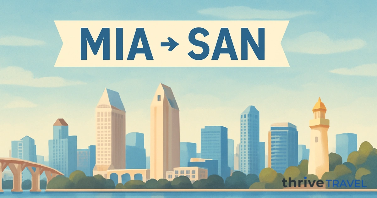 Miami to San Diego