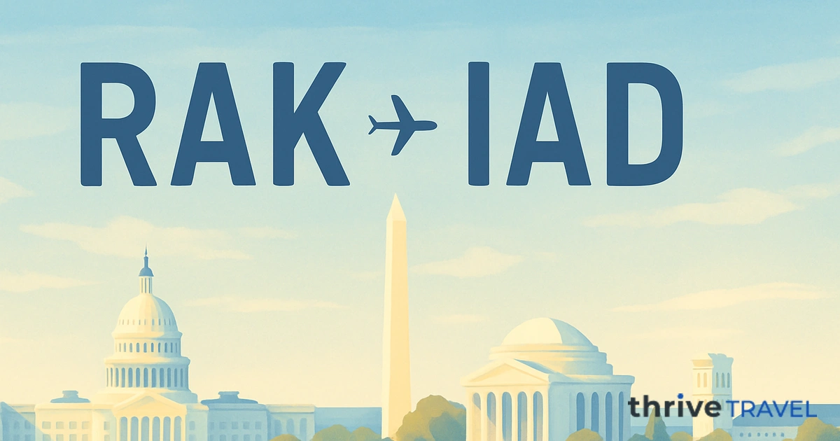 Marrakech to Washington