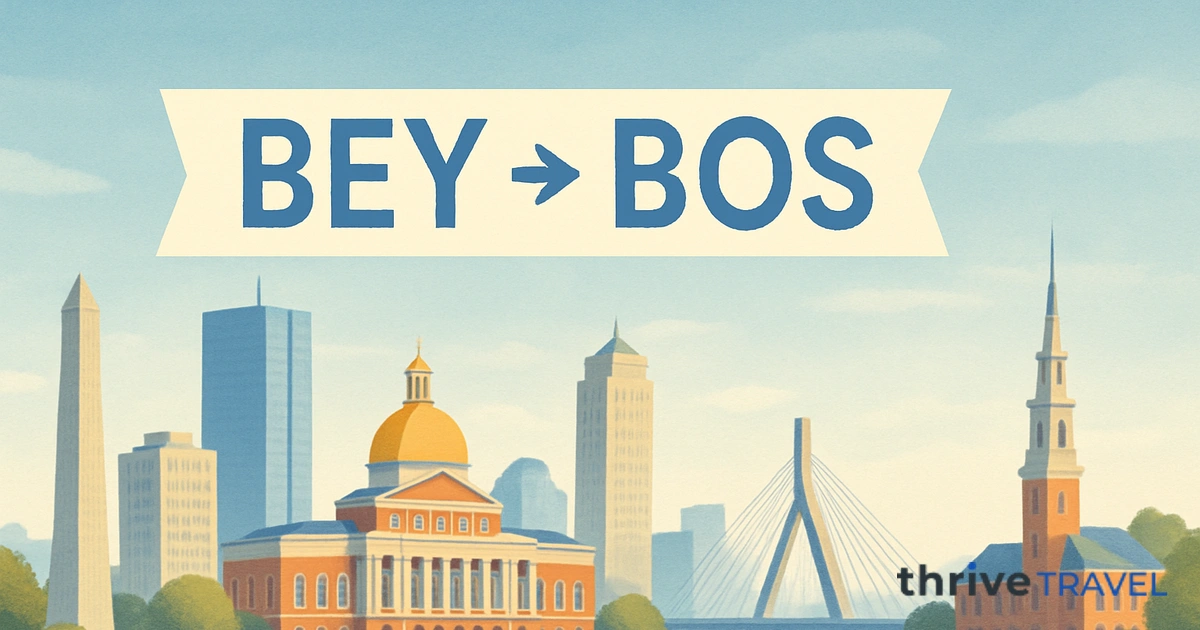 Beirut to Boston