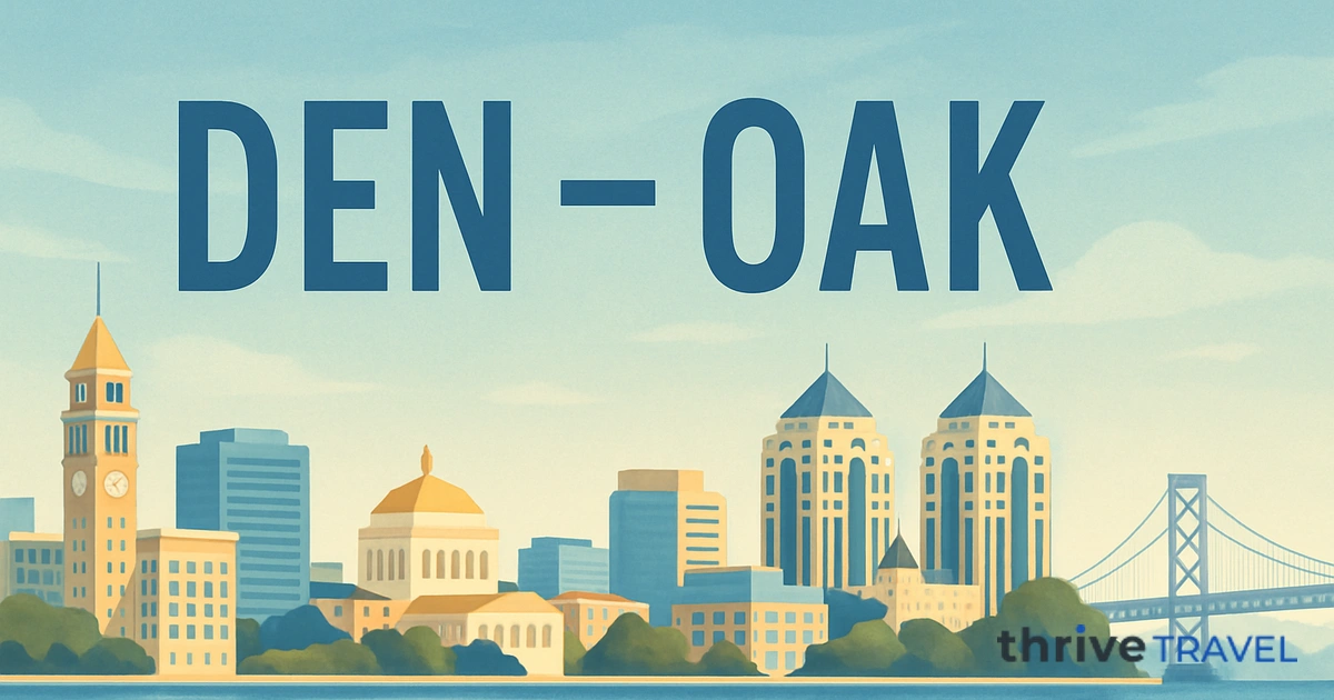 Denver to Oakland