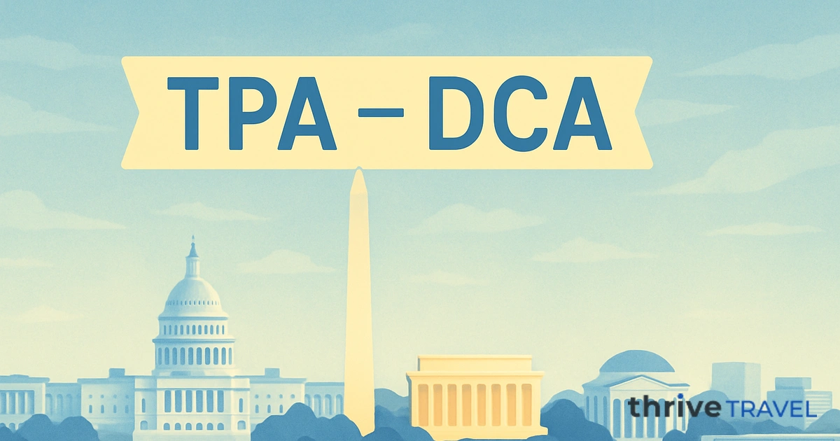 Tampa to Washington D.C.