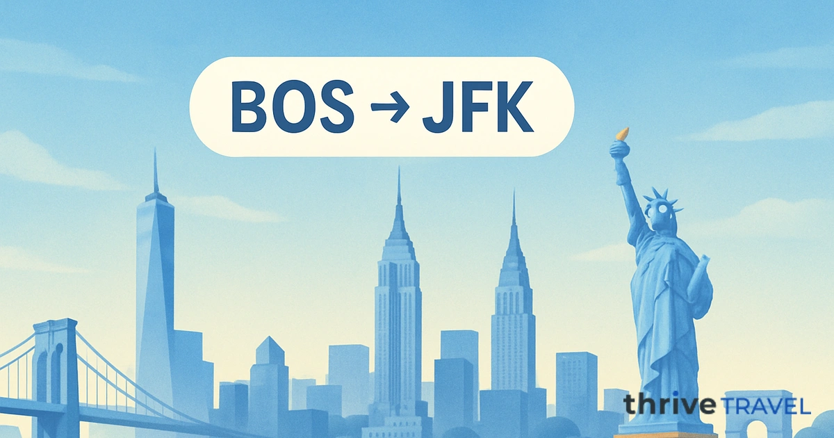 Boston to New York