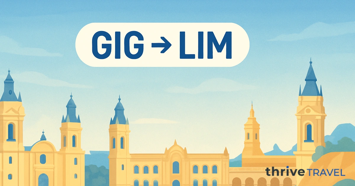 Rio de Janeiro to Lima