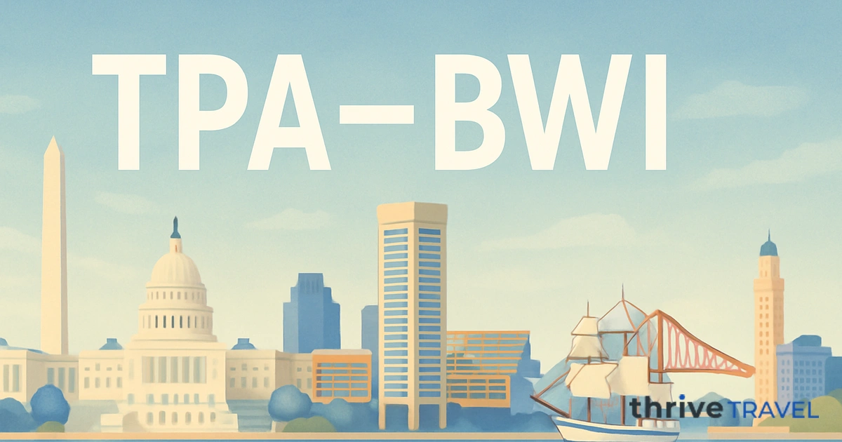 Tampa to Baltimore