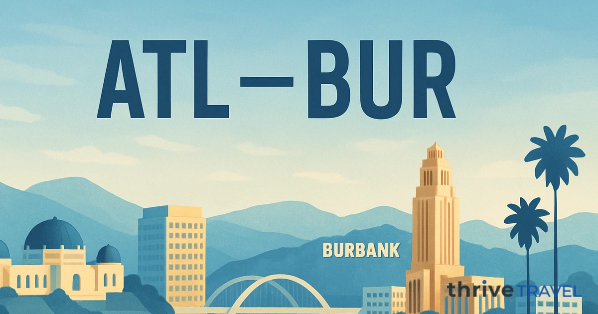 Atlanta to Burbank