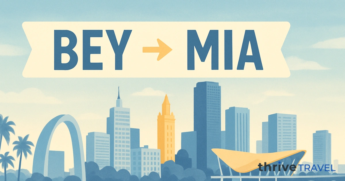 Beirut to Miami
