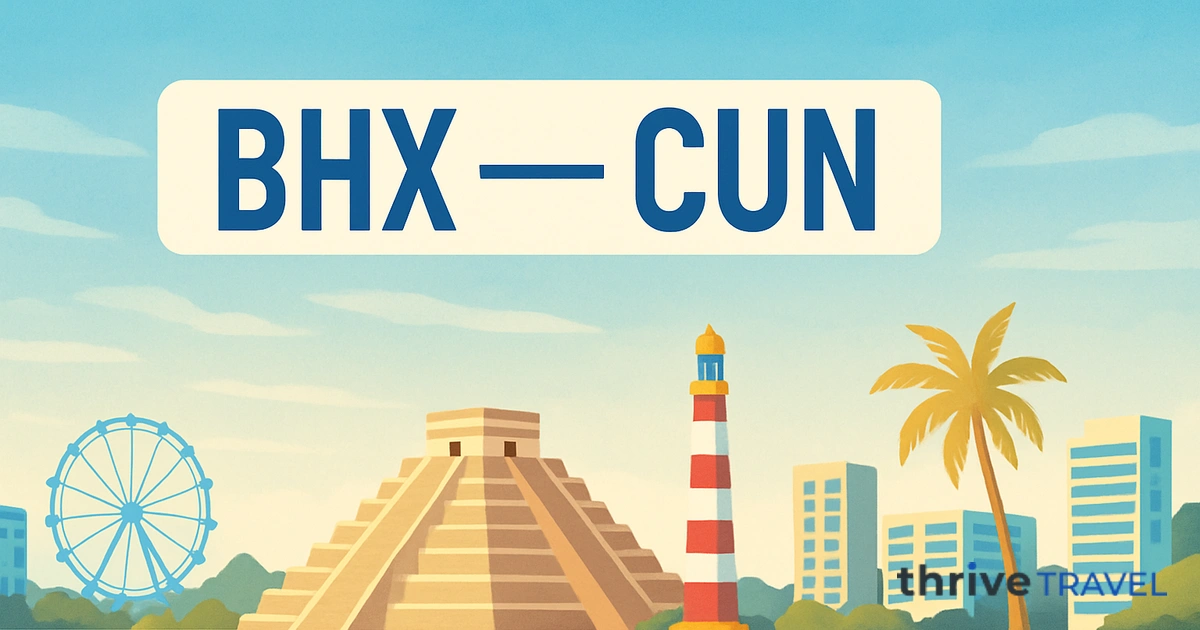 Birmingham to Cancún