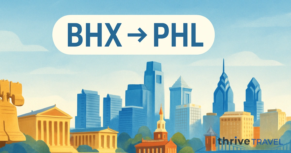 Birmingham to Philadelphia