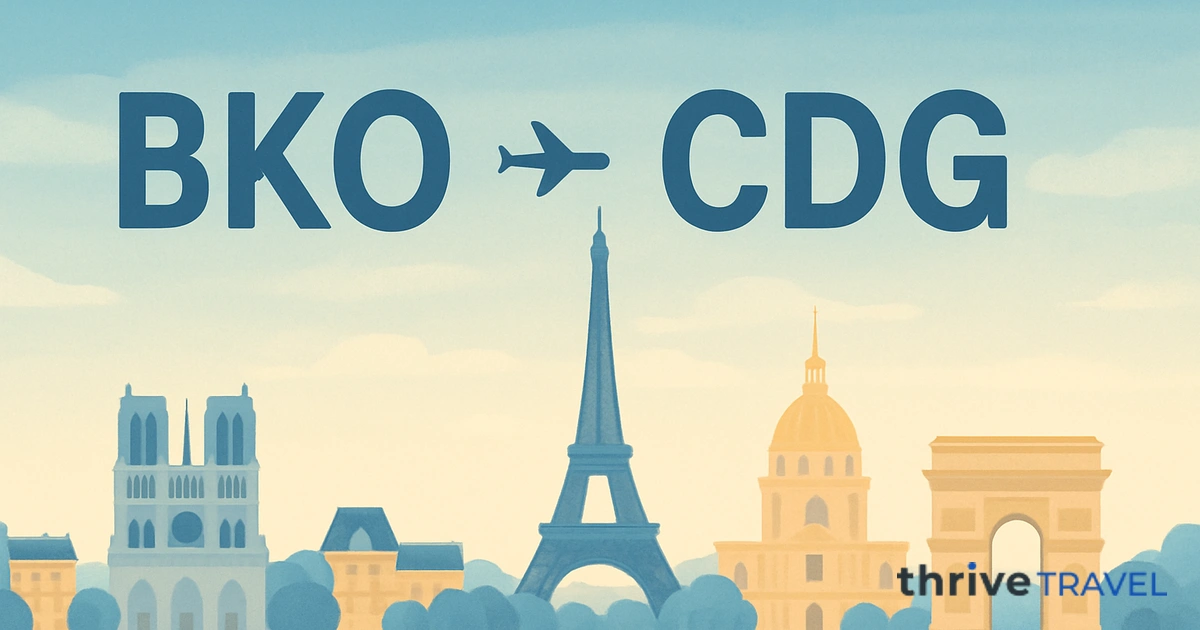 Bamako to Paris
