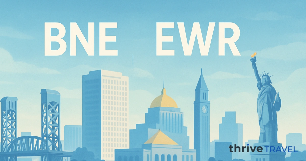 Brisbane to Newark