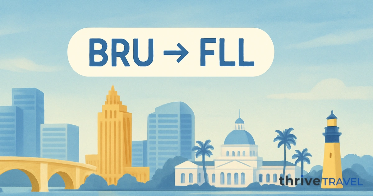 Brussels to Fort Lauderdale