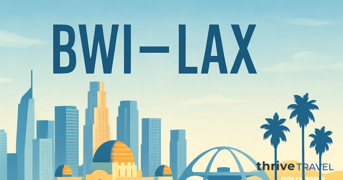 Baltimore to Los Angeles
