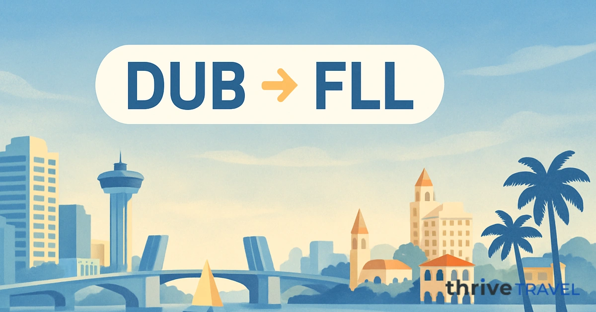 Dublin to Fort Lauderdale