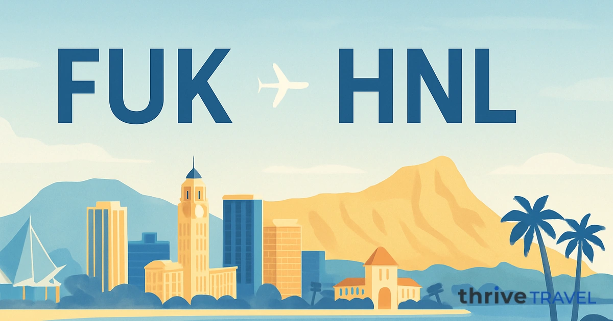 Fukuoka to Honolulu