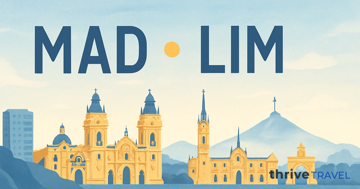 Madrid to Lima