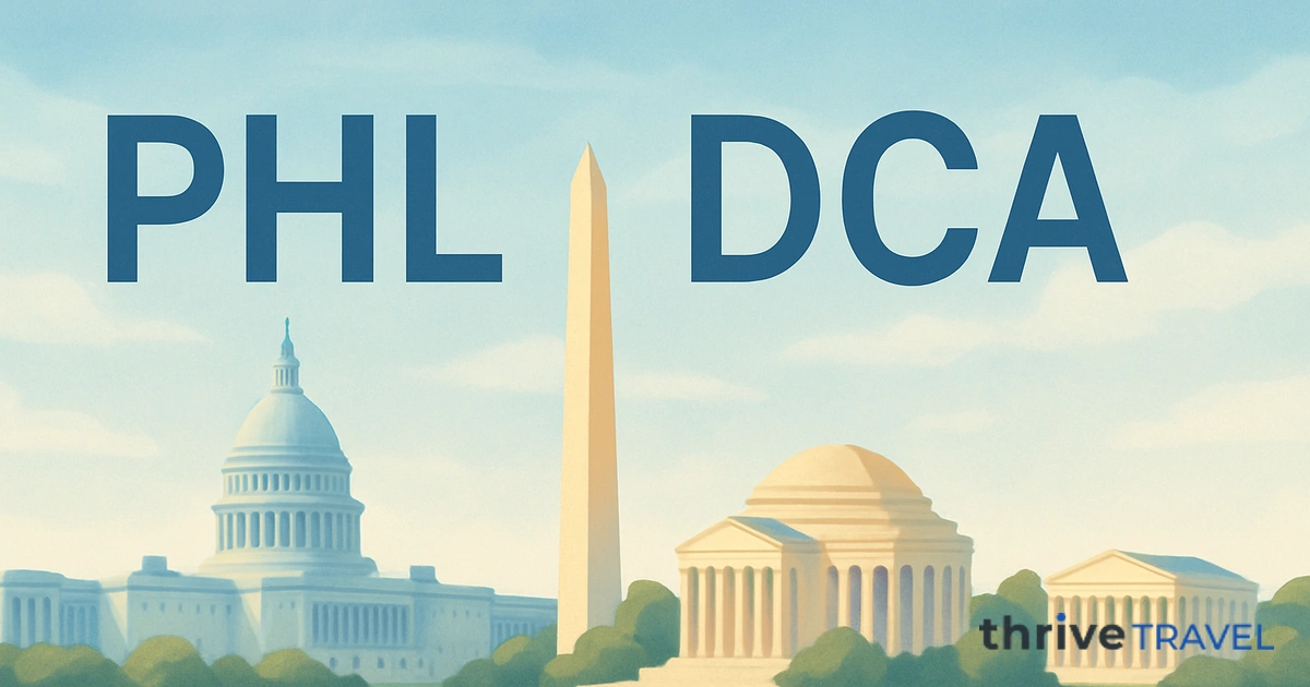 Philadelphia to Washington, D.C.