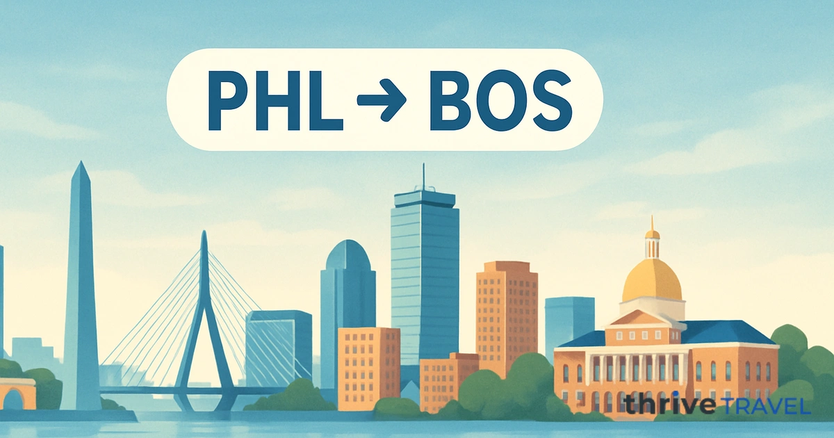 Philadelphia to Boston