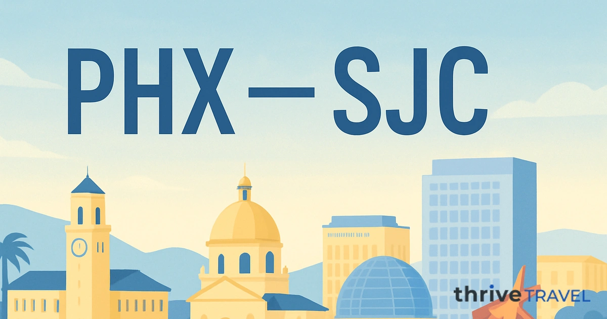 Phoenix to San Jose