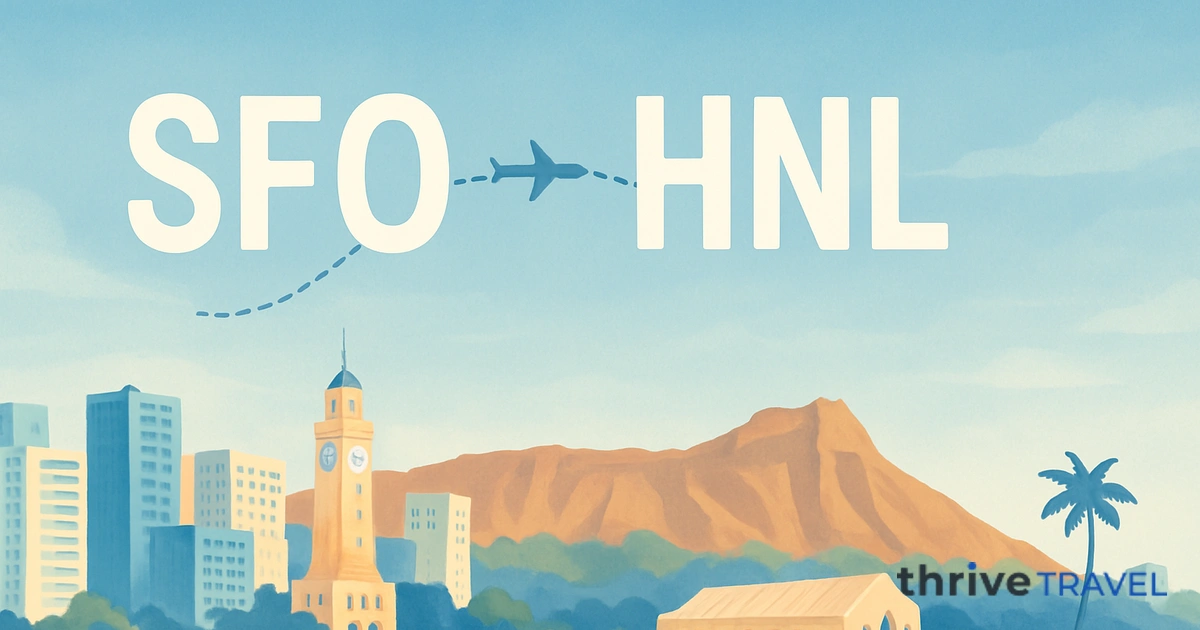 San Francisco to Honolulu