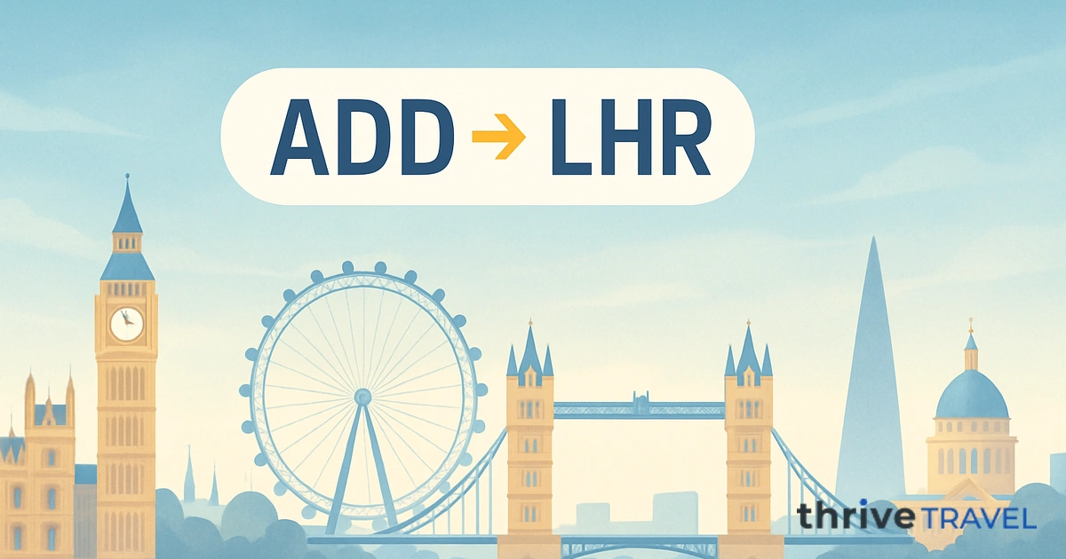 Addis Ababa to London