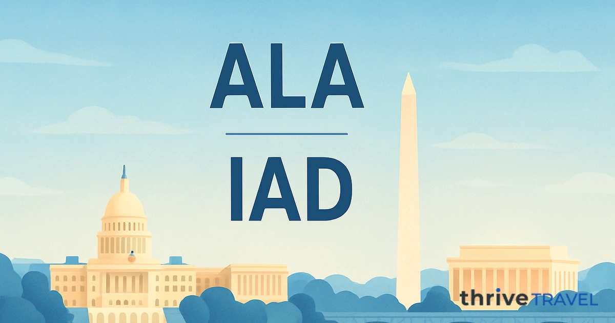 Almaty to Washington
