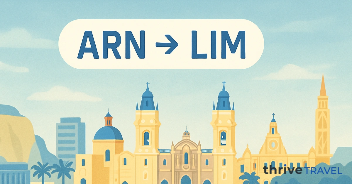 Stockholm to Lima